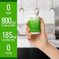 Product packaging highlighting rapid ketosis support