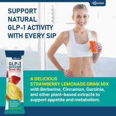 Ingredients panel showing berberine, garcinia cambogia, and cinnamon