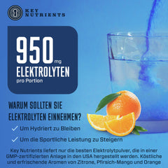 Key Nutrients easy-to-mix electrolyte sticks ready to dissolve in any drink.