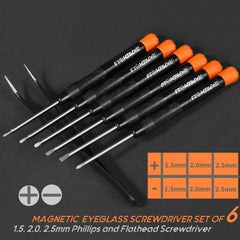 Keychain screwdriver included in kit