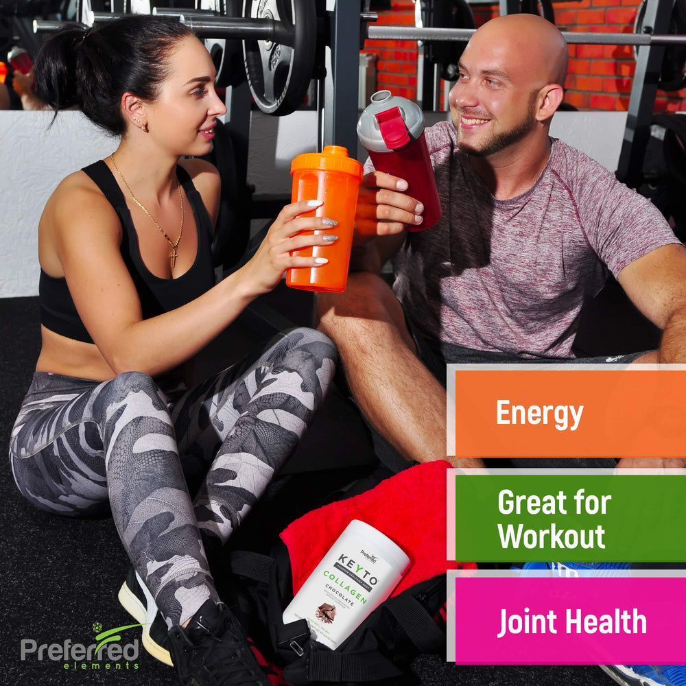 Single-serve sachet of KEYTO Keto Collagen Chocolate powder