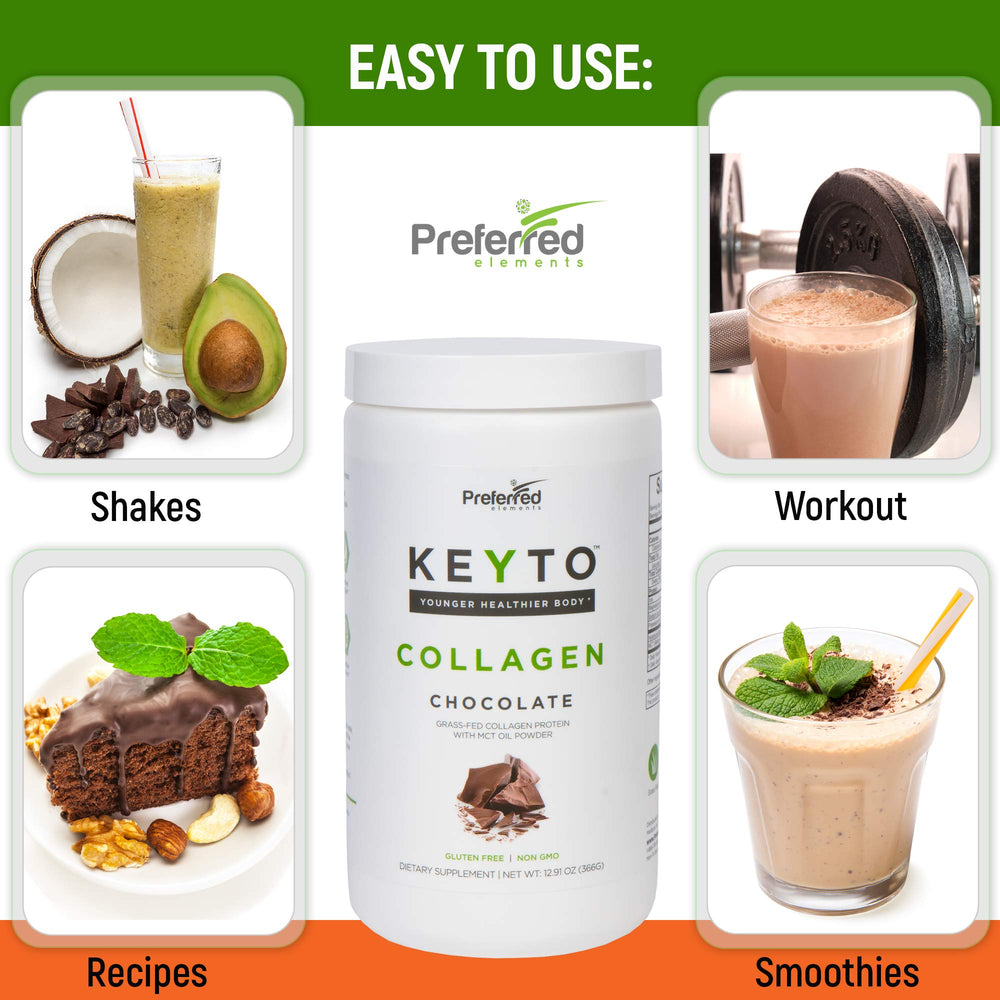 Product branding and packaging box for KEYTO Keto Collagen Chocolate