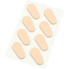 Khaki EVA foam eyeglasses nose pads in package