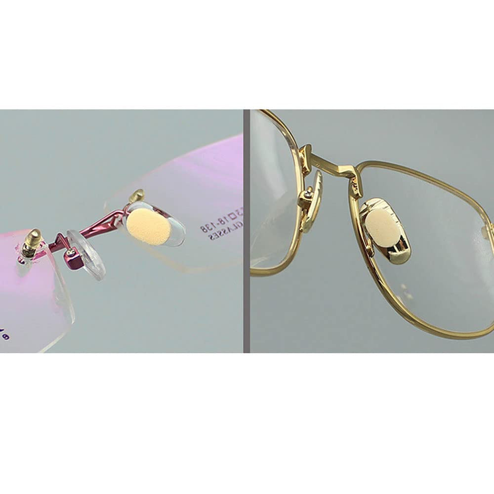 Assorted replacement nose pads for glasses in khaki color