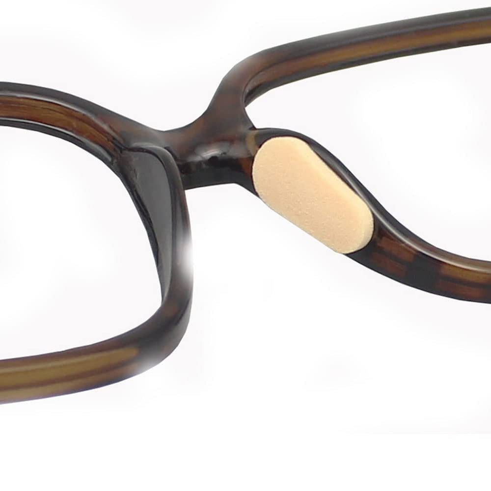 Set of 100 pairs khaki foam nose pads for sunglasses and frames