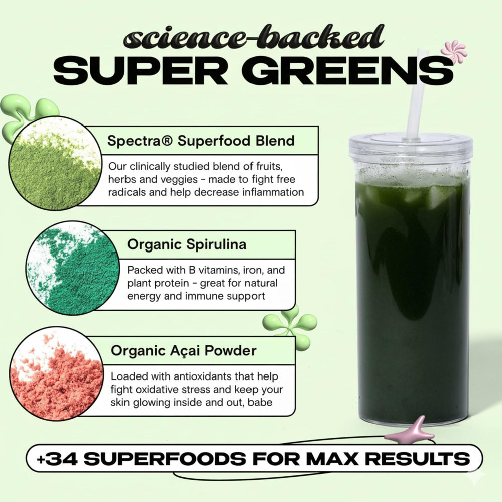 Spectra antioxidant blend ingredients and fruits
