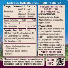 Kids immune tincture in dropper bottle
