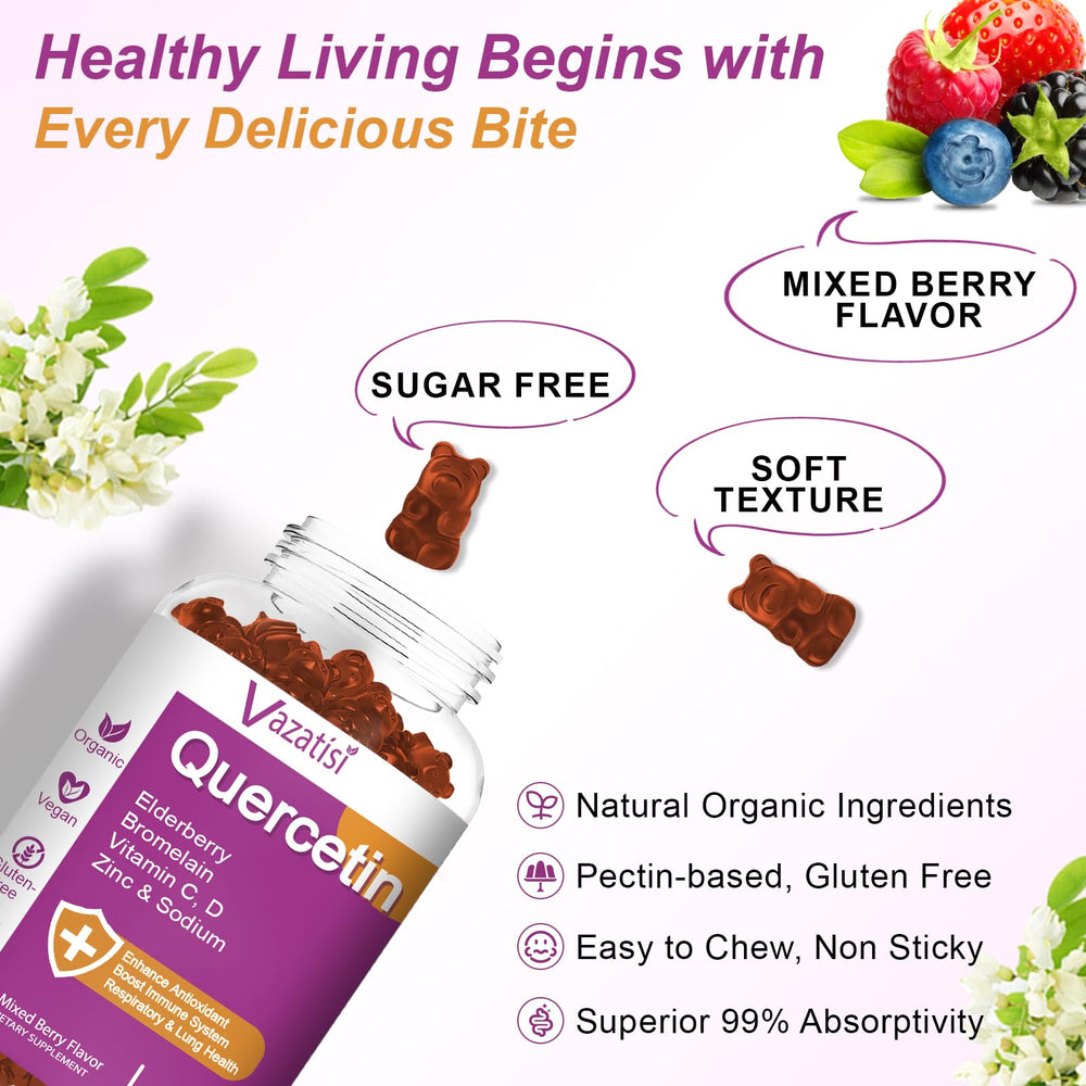 Kid-friendly Quercetin Gummies packaging