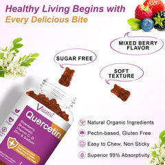 Kid-friendly Quercetin Gummies packaging