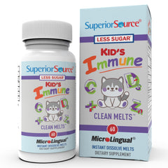 Front packaging view of Superior Source Kid's Immune Clean Melts