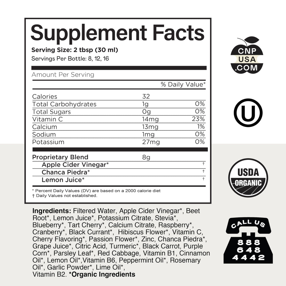 Kidney Complete 16oz liquid bottle label