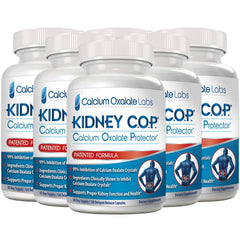 KIDNEY C.O.P. Calcium Oxalate Protector bottle with 120 capsules.