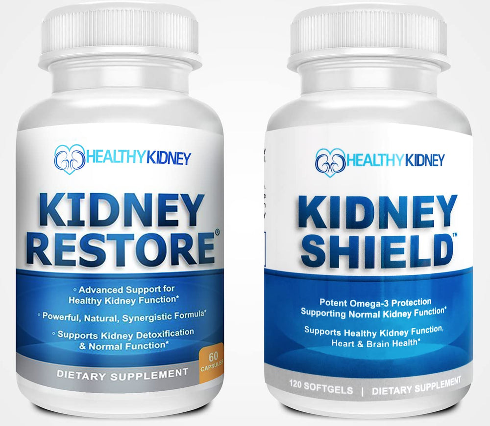 Kidney Restore bottle front with capsules for daily kidney support.