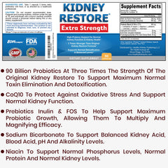 Kidney Restore capsules close-up demonstrates delayed-release capsules for gentle kidney support.