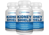 Kidney Shield bottle shows purified omega-3 for easy daily use.
