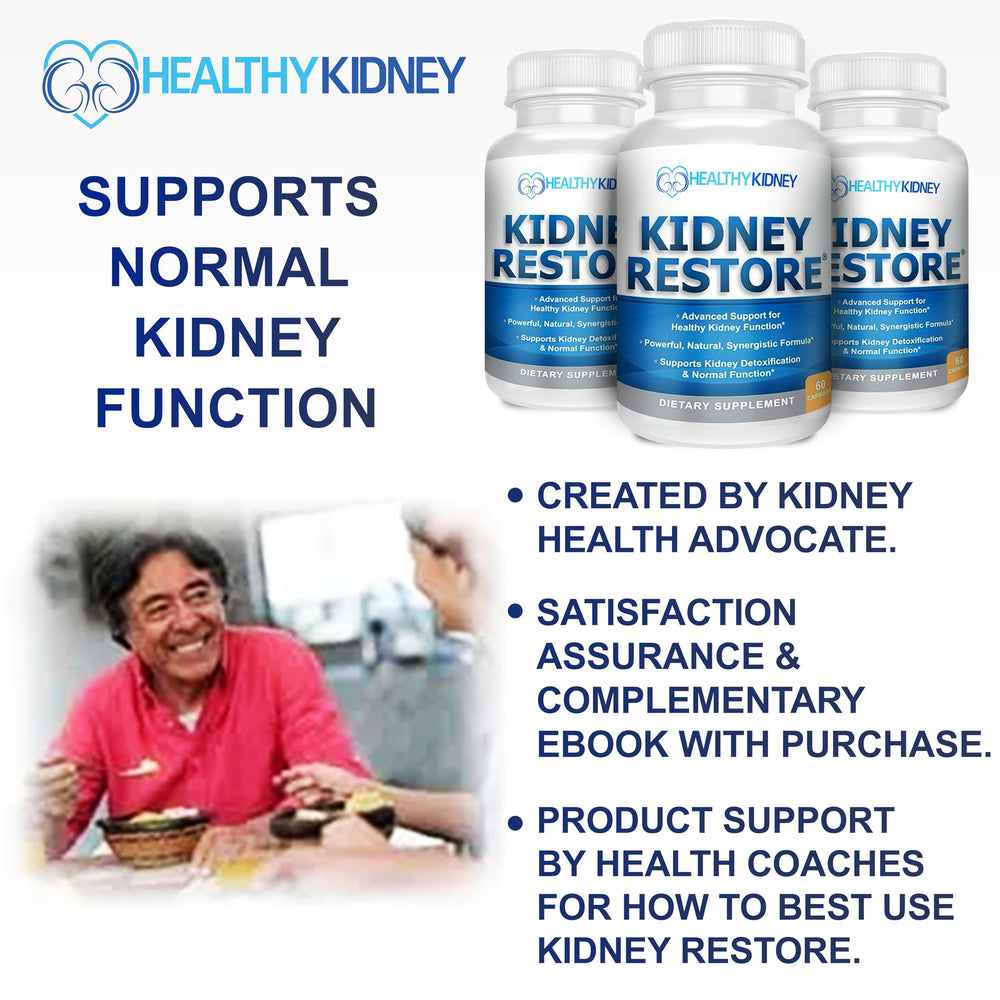 Kidney Restore niacinamide capsule supports normal phosphorus levels and aging health.