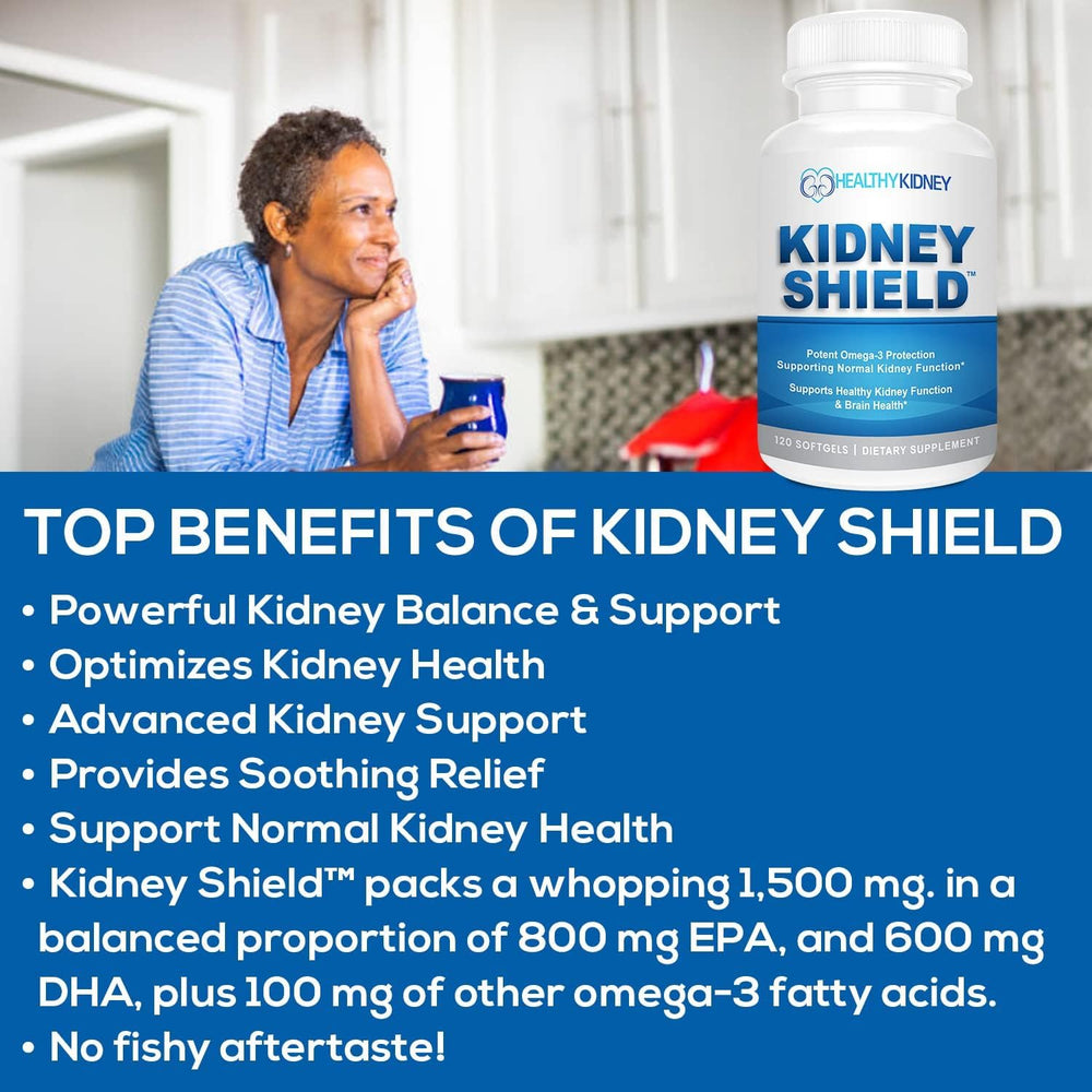 Graphic highlighting kidney function and renal health benefits