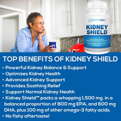 Graphic highlighting kidney function and renal health benefits