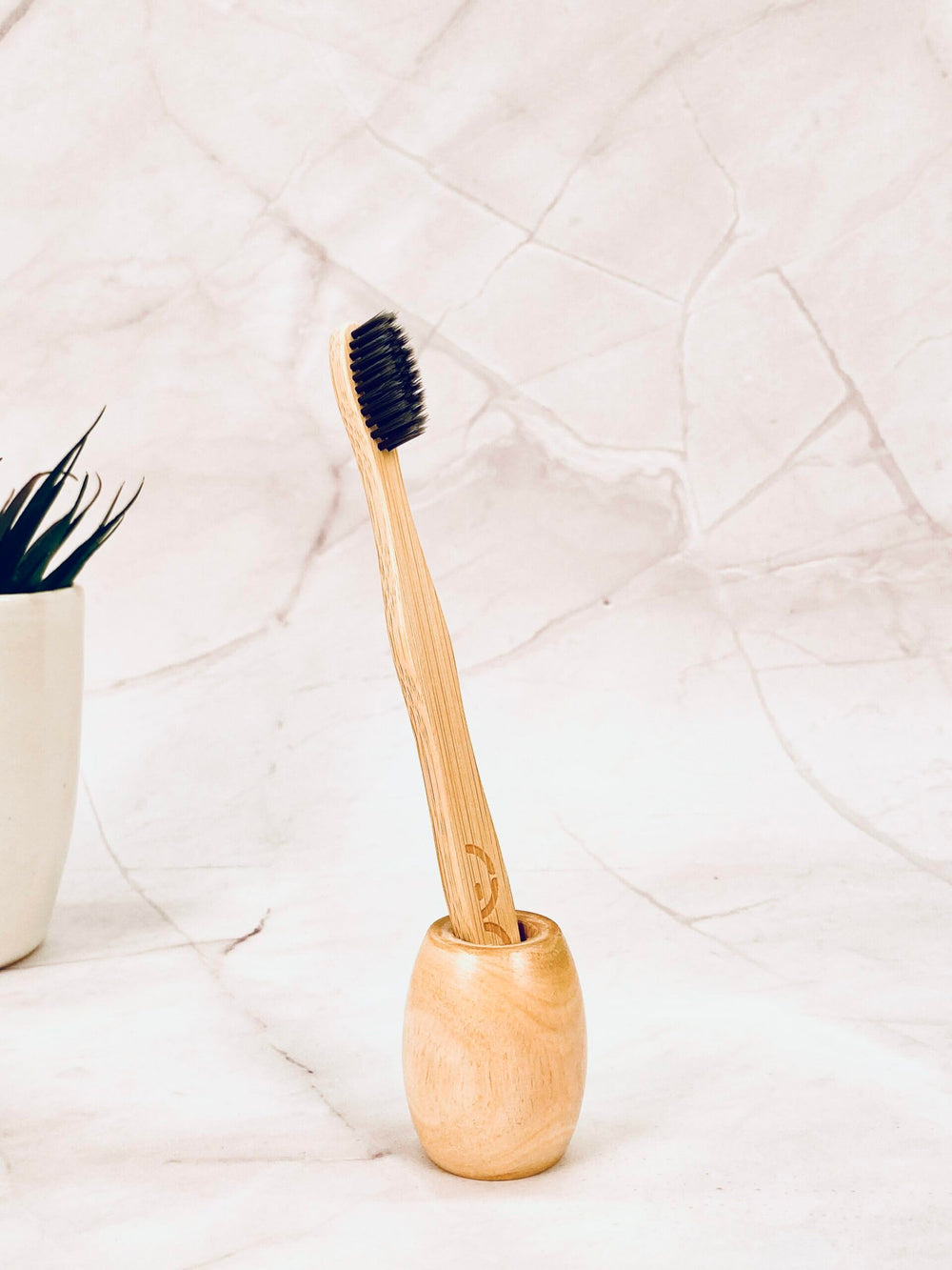 Plastic-free recyclable packaging for kids bamboo toothbrush