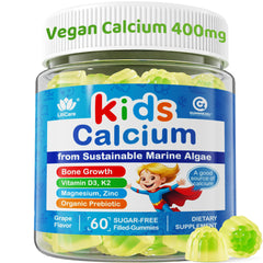Lilicare Kids Calcium Gummies bottle front with label