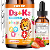 Front view of Kids Vitamin D3 K2 Drops bottle