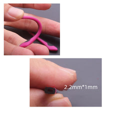 Ear sock piece tube attached to glasses arm