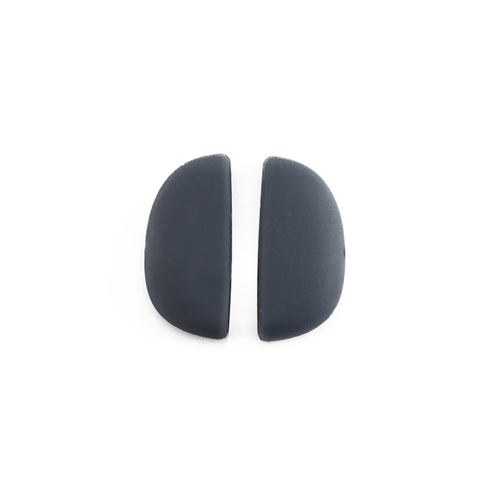 Soft silicone kids eyeglass nose pads in grey, close-up