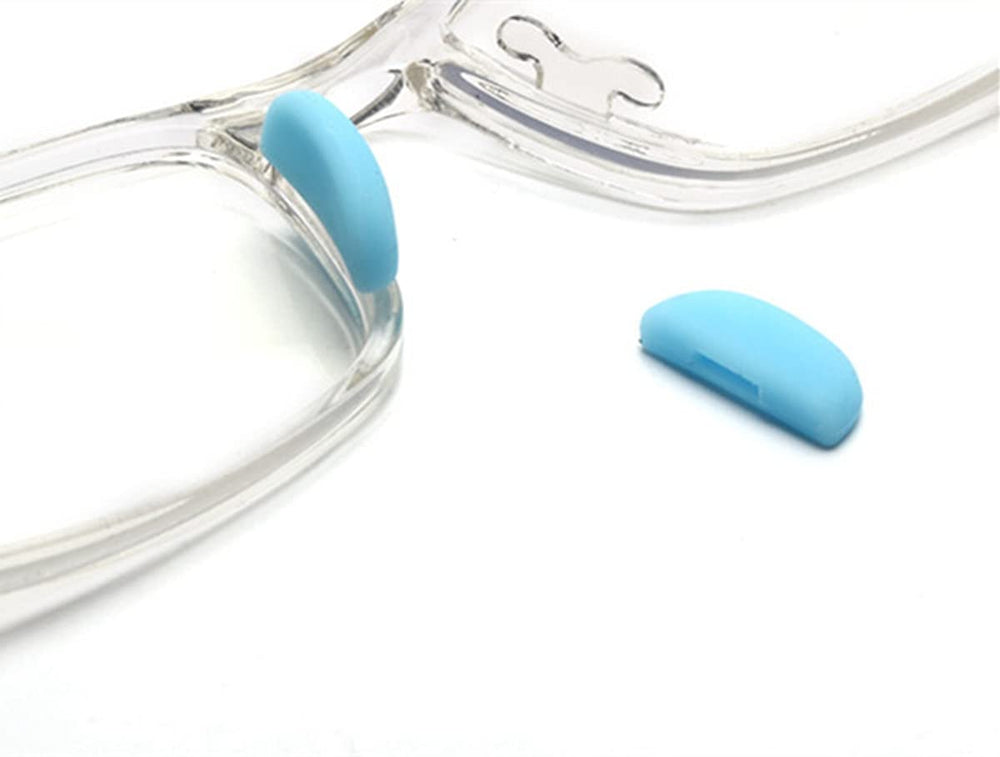 Light blue soft silicone kids eyeglass nose pads