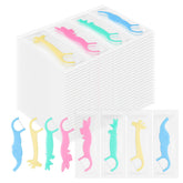 Pink elephant-shaped kids floss pick