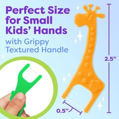 Cat-shaped kids floss picks