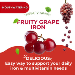 Kids iron gummies with vitamin C, A and zinc