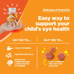 Blue light protection concept with eyes illustration