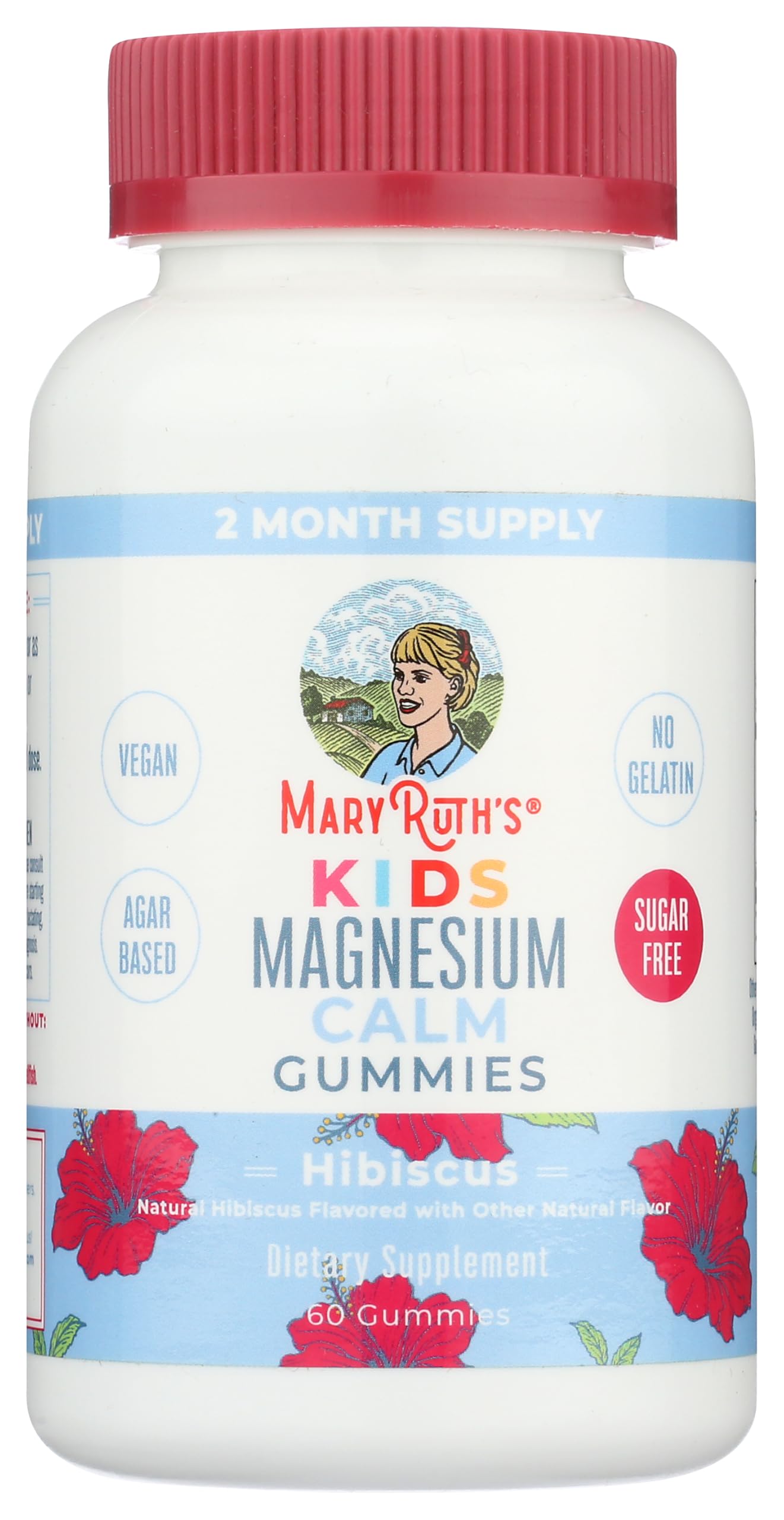 MaryRuth's Kids Magnesium Calm Gummies bottle front - 60 count MaryRuth's Kids Magnesium Calm Gummies bottle front - 60 count