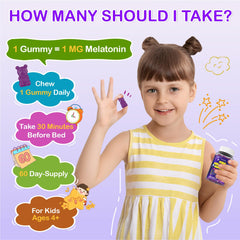 Vegan, gelatin-free kids melatonin gummies