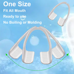 Side view of the comfortable-fit mouth night guard for children