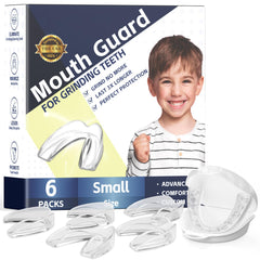 Six-pack kids mouth guards in protective case