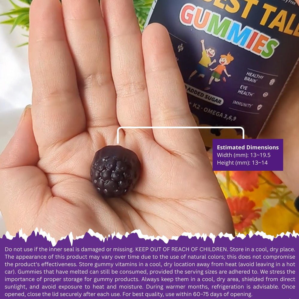 Kids multivitamin gummies supporting bone wellness