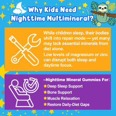 Gummies being chewed by a child at bedtime