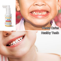 Applying Kids Oral Spray after meals