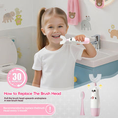 Soft bristles gentle on children’s gums