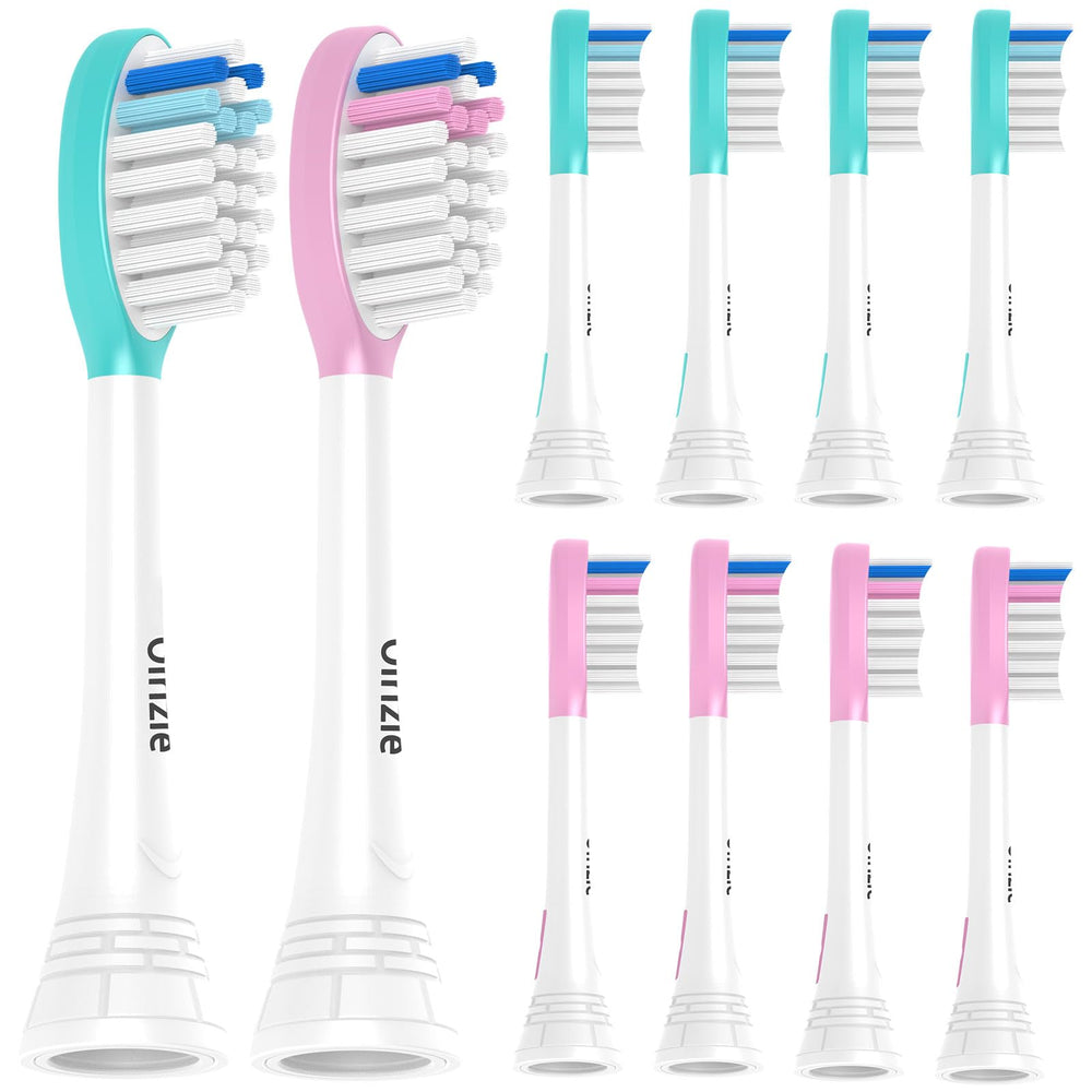 Blue and pink kids replacement heads for Philips Sonicare