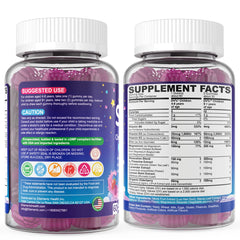Suggested dosage of 1-2 gummies per night