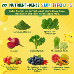 Pomegranate and blueberry ingredients in gummies