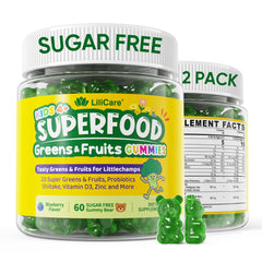 Two-pack Kids Super Greens Gummies box