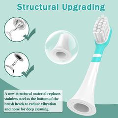 Individually wrapped replacement head with hygienic cap