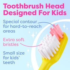 Close-up of ultra-soft bristles for gentle cleaning