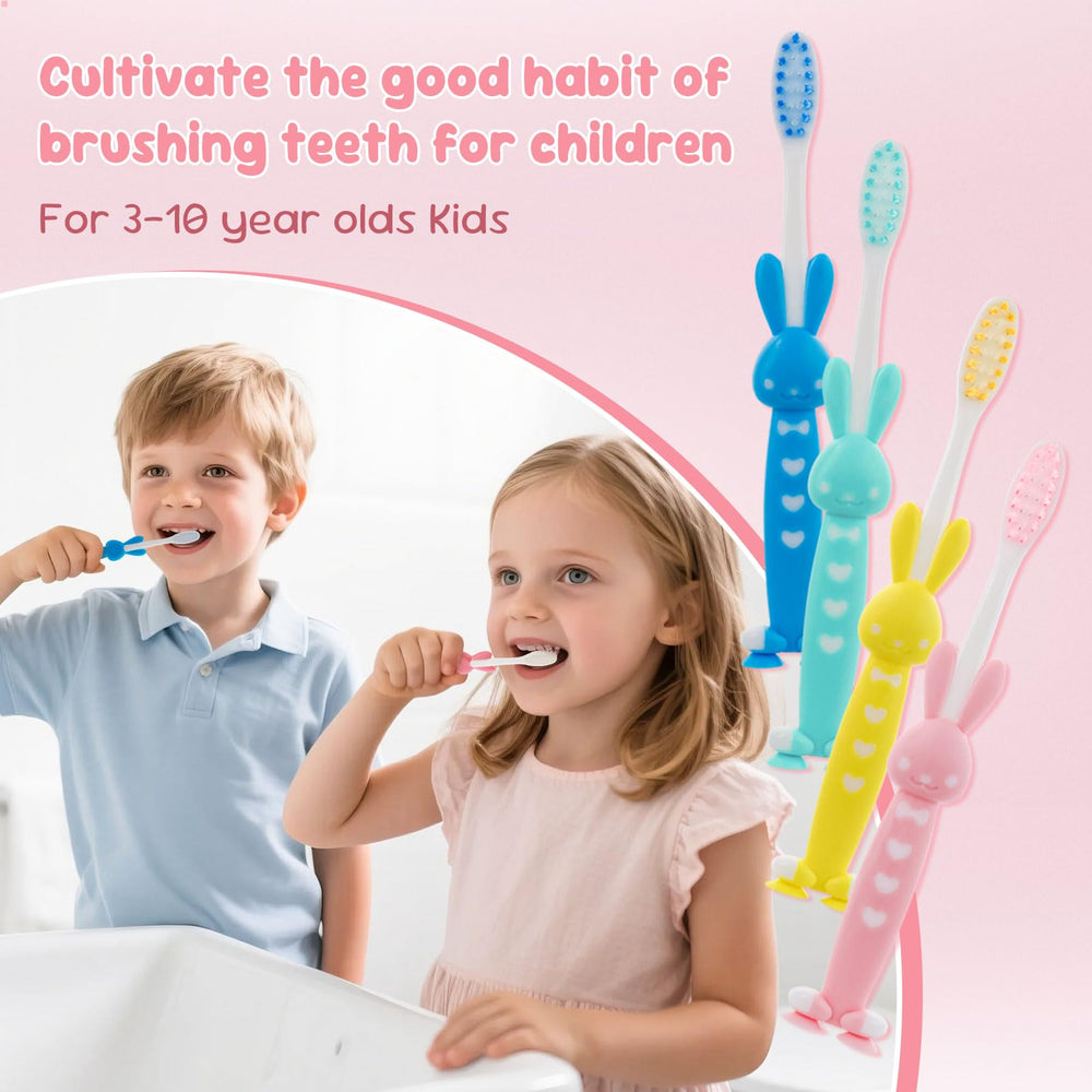 Blue kids toothbrush bulk set with soft bristles