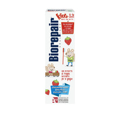 Close-up of fruit-flavored toothpaste for children