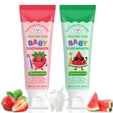 Hero image of kids toothpaste for ages 2 and up with strawberry and watermelon flavors