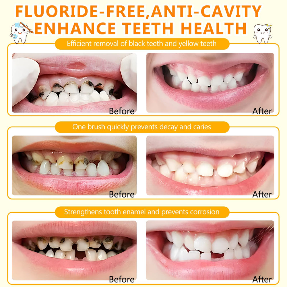 Usage guide for brushing with kids toothpaste